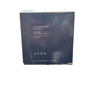 Avon Incredible Finish Loose Powder Natural‎ Beige .75 Oz Sealed NIB
